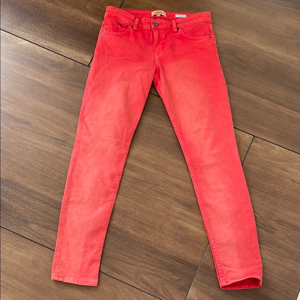 Sanctuary colorful red spring skinny denim jeans, size 28 (6/7)